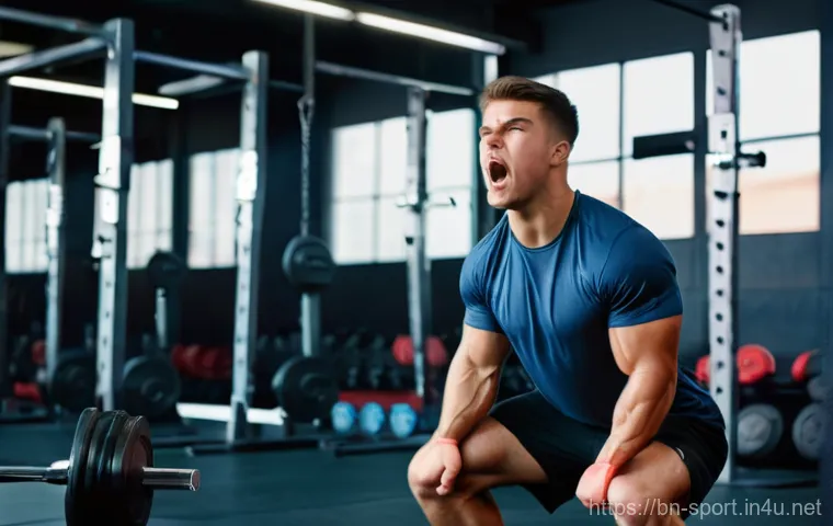 생활체육지도사와 스포츠 의학의 연계성 - Image Prompt 1: The Perils of Incorrect Form**