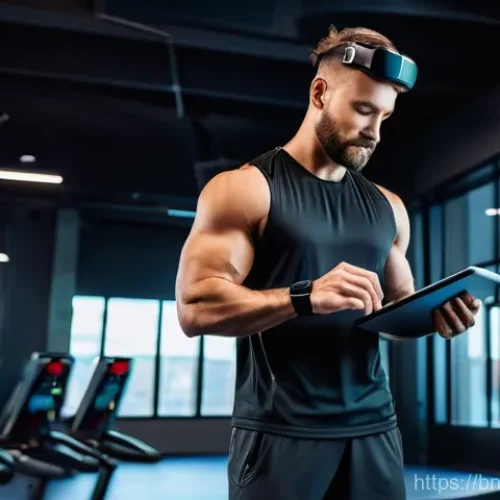 생활체육지도사와 관련된 최신 연구 - **Prompt:** A dynamic, modern fitness trainer, a man in his late 20s, wearing a sleek, sweat-wicking...